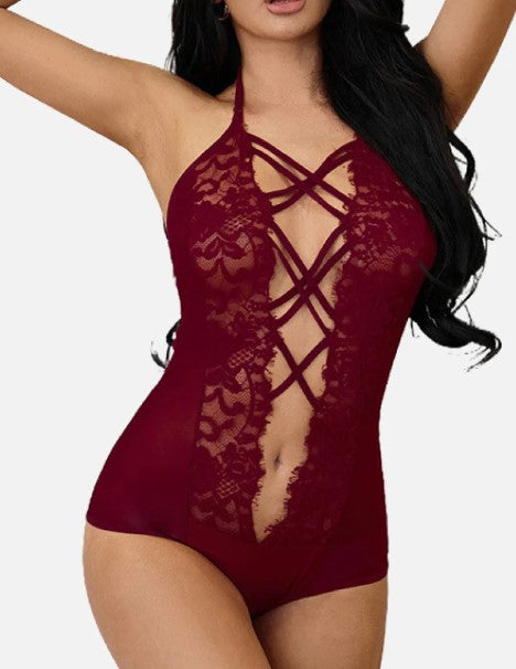 Who Should Try the Black Strappy Lace Goth Teddy?